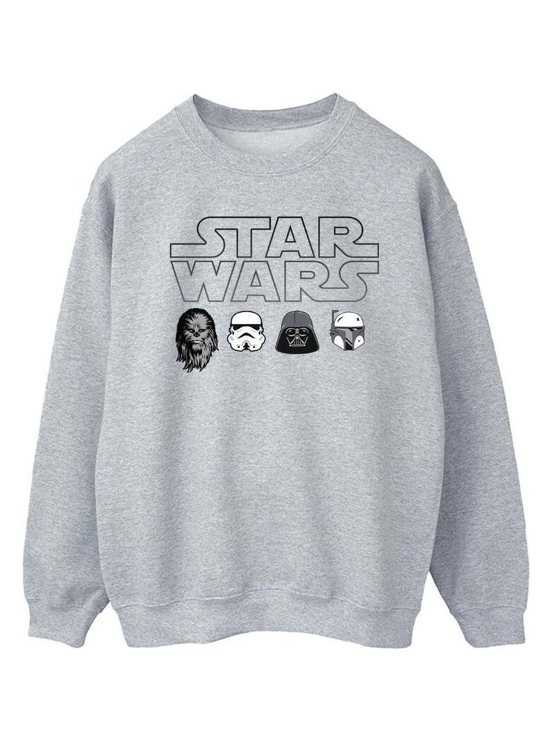 Star Wars - Sweat Gris chiné - Kiabi