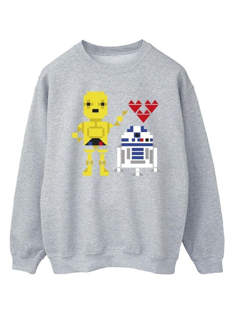 Star Wars - Sweat Gris chiné - Kiabi