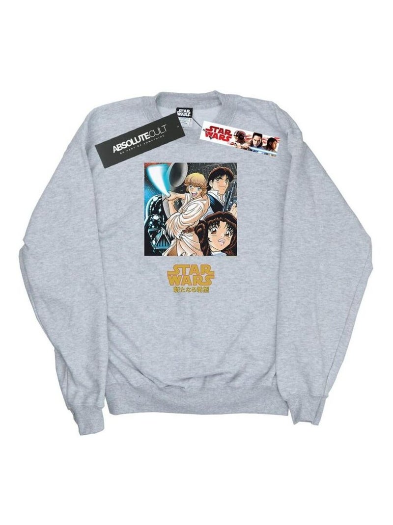 Star Wars - Sweat Gris chiné - Kiabi