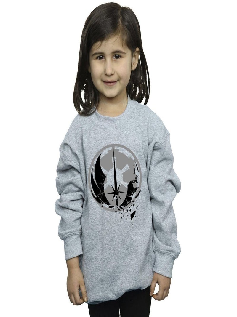 Star Wars - Sweat Gris chiné - Kiabi