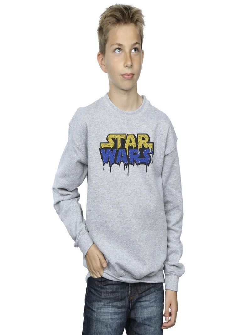 Star Wars - Sweat Gris chiné - Kiabi
