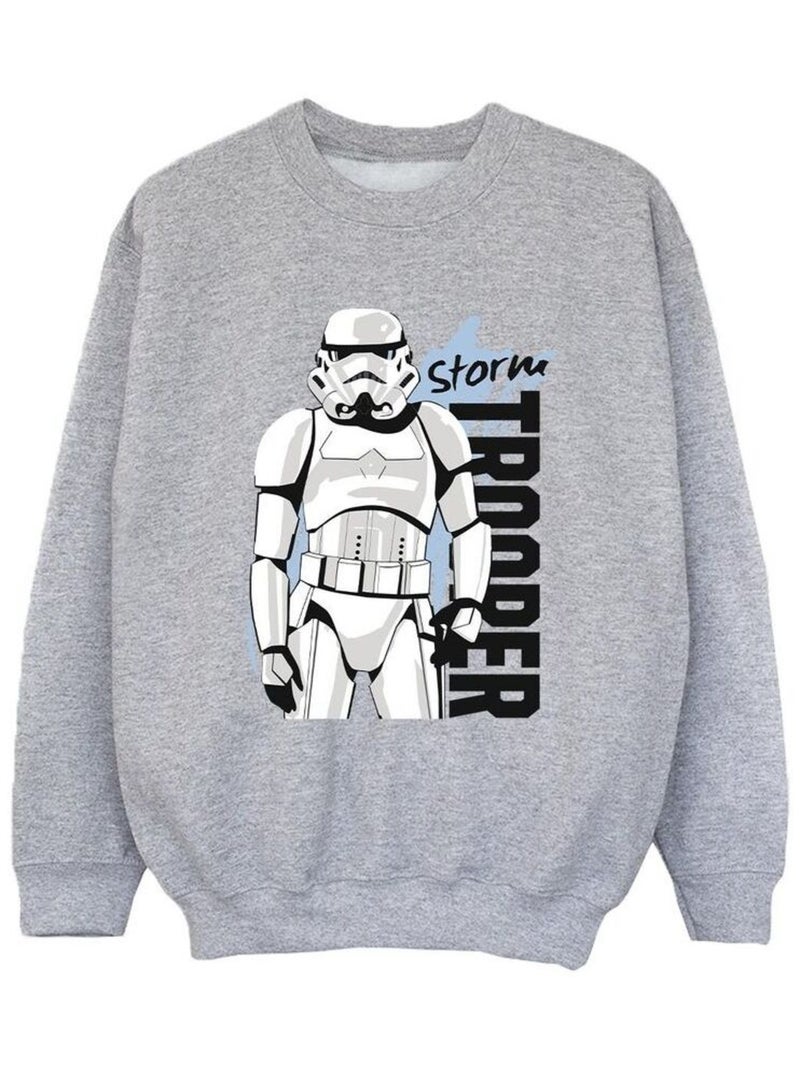 Star Wars - Sweat Gris chiné - Kiabi