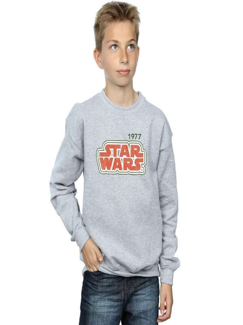 Star Wars - Sweat Gris chiné - Kiabi