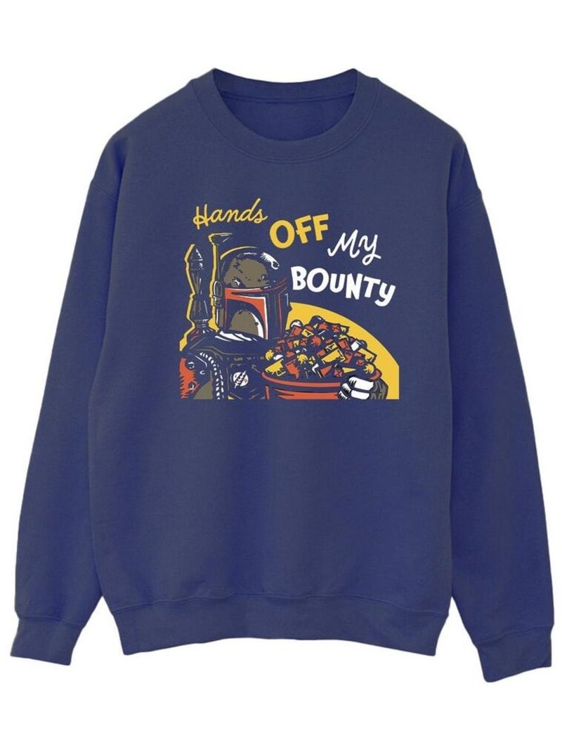 Star Wars - Sweat HANDS OFF MY BOUNTY Bleu marine - Kiabi