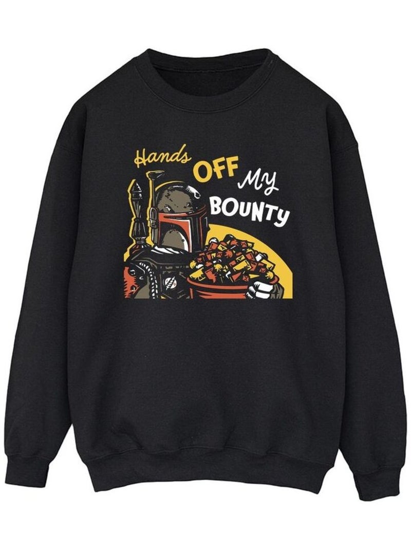 Star Wars - Sweat HANDS OFF MY BOUNTY Noir - Kiabi