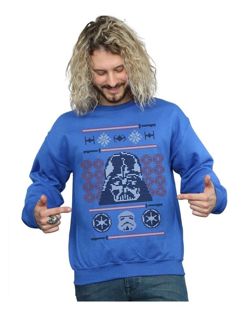 Star Wars - Sweat HEAD Bleu roi - Kiabi