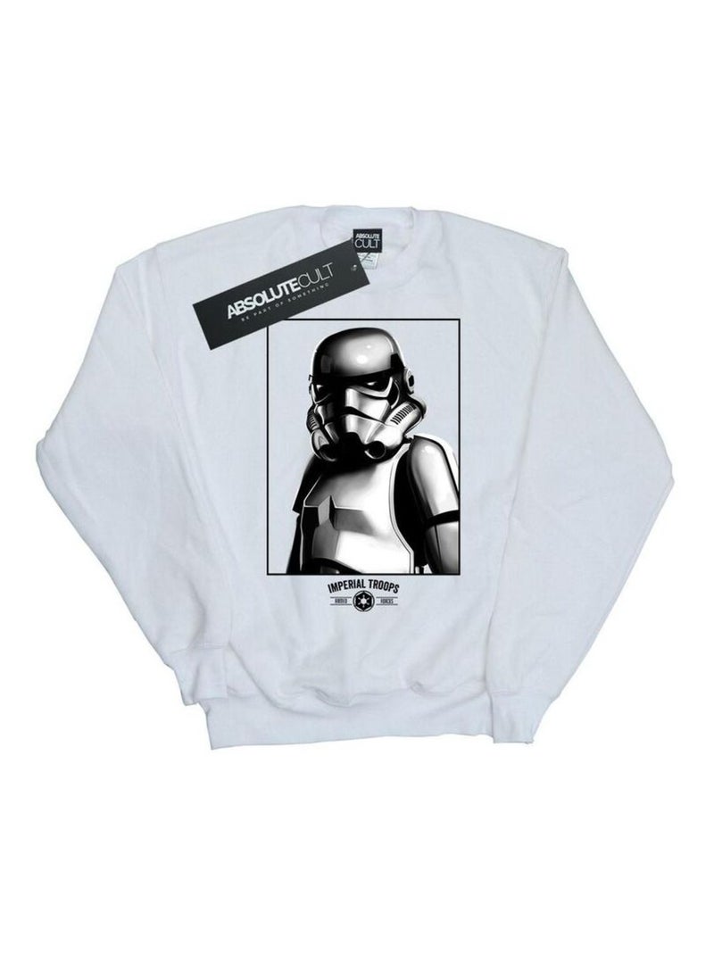 Star Wars - Sweat IMPERIAL TROOPS Blanc - Kiabi