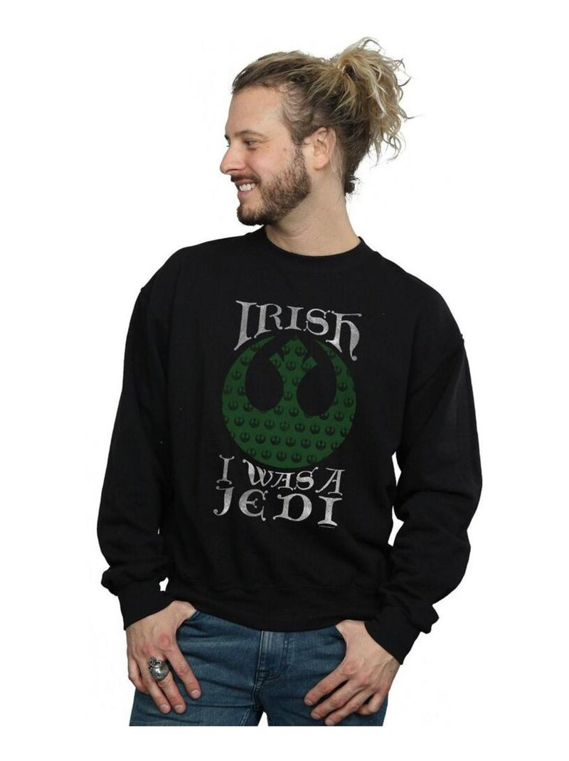 Star Wars - Sweat IRISH WAS A JEDI Noir - Kiabi
