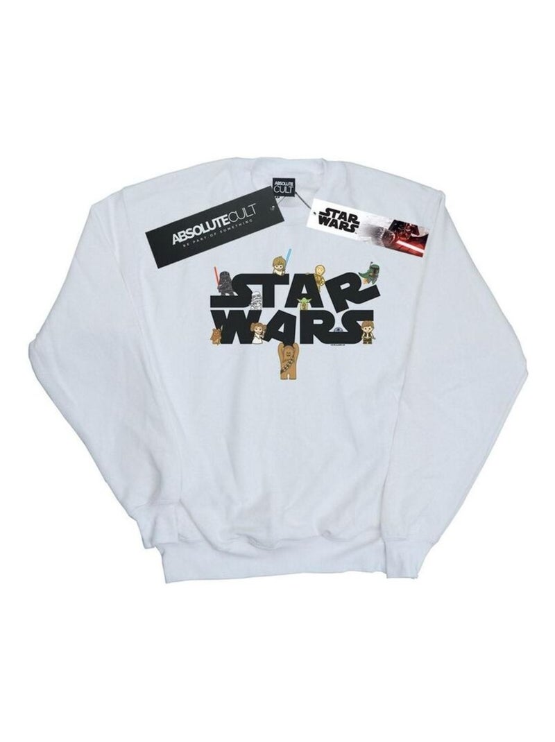 Star Wars - Sweat KIDDIE Blanc - Kiabi