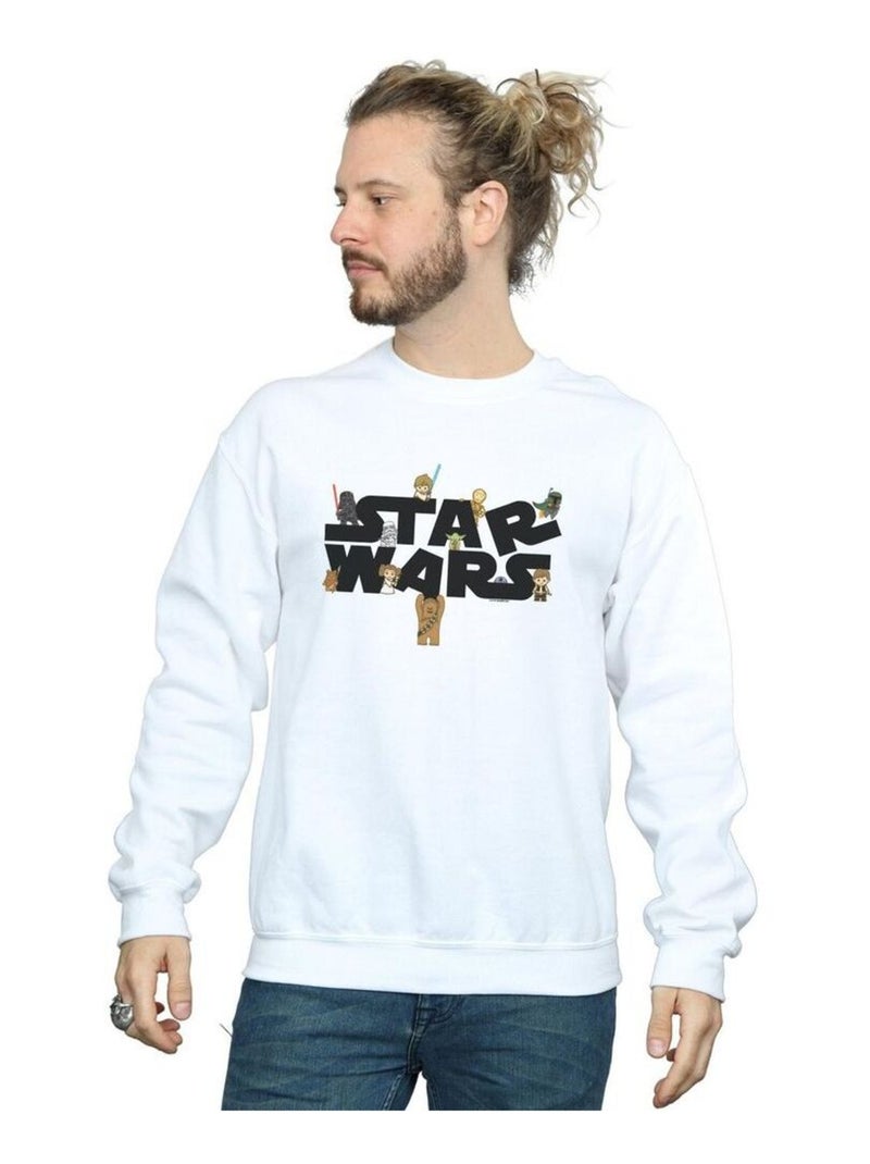 Star Wars - Sweat KIDDIE Blanc - Kiabi