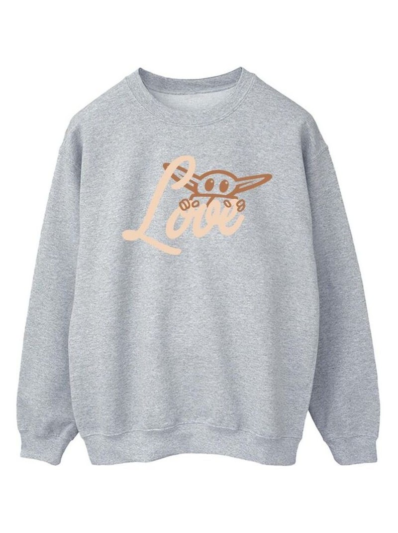 Star Wars - Sweat LOVE Gris chiné - Kiabi