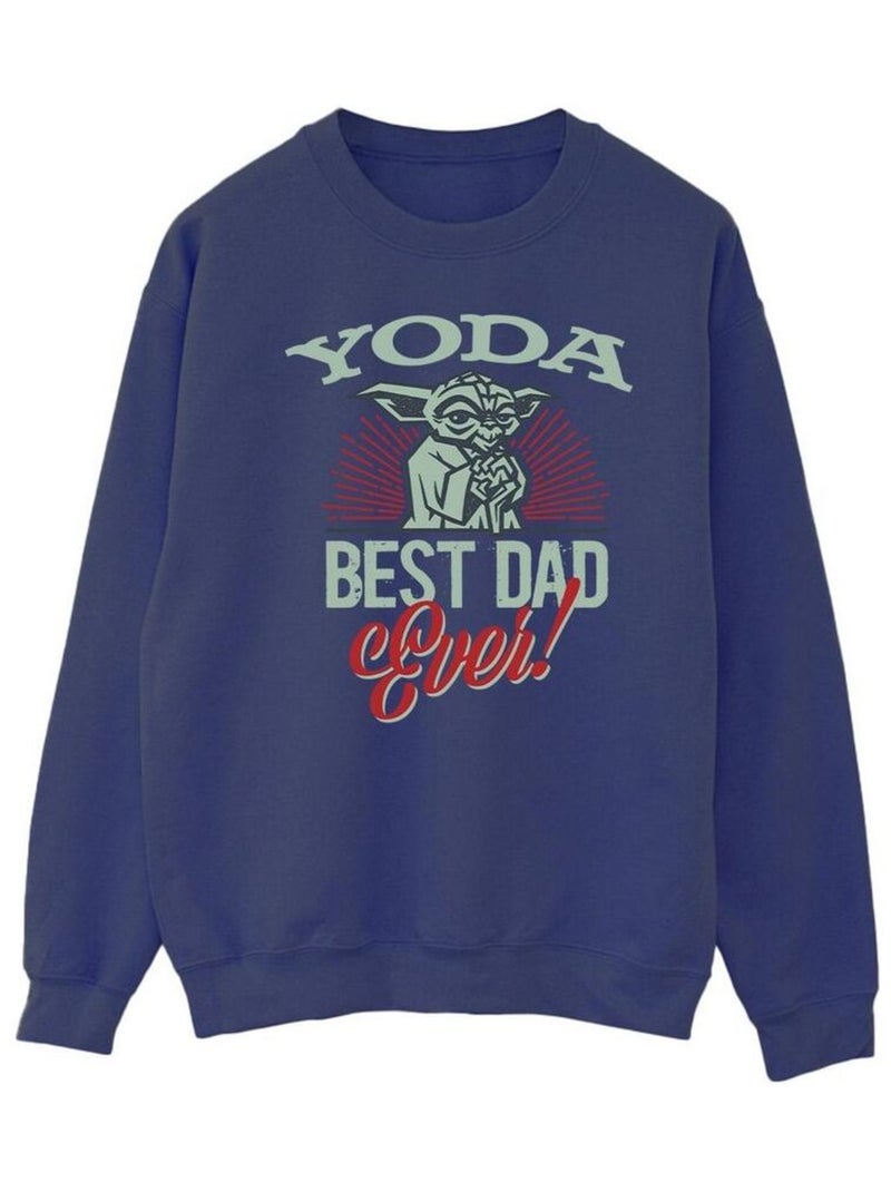 Star Wars - Sweat MANDALORIAN DAD Bleu marine - Kiabi