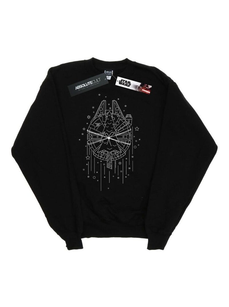 Star Wars - Sweat MILLENNIUM DELIVERY Noir - Kiabi