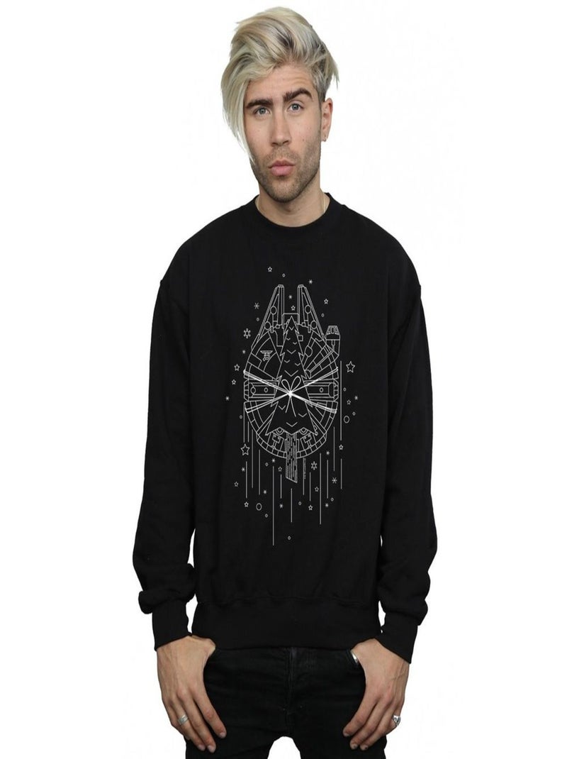 Star Wars - Sweat MILLENNIUM DELIVERY Noir - Kiabi