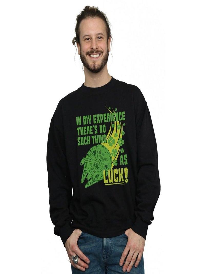 Star Wars - Sweat MILLENNIUM SHAMROCK LUCK Noir - Kiabi