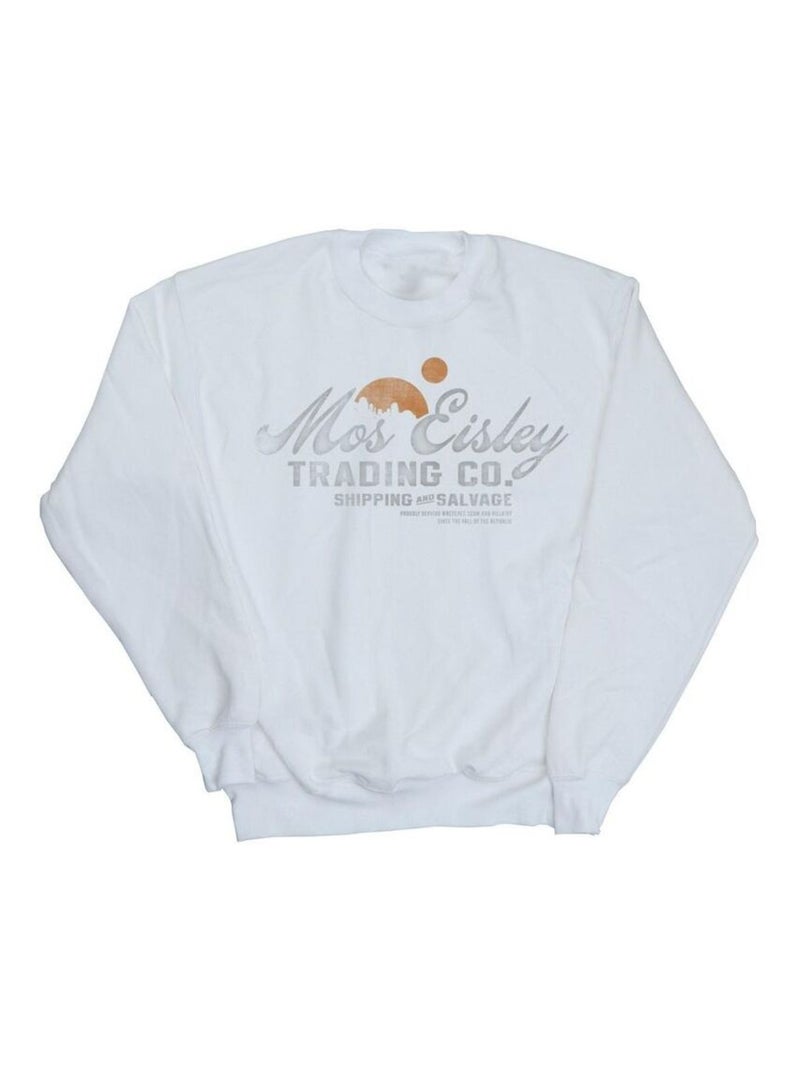 Star Wars - Sweat MOS EISLEY TRADING CO Blanc - Kiabi