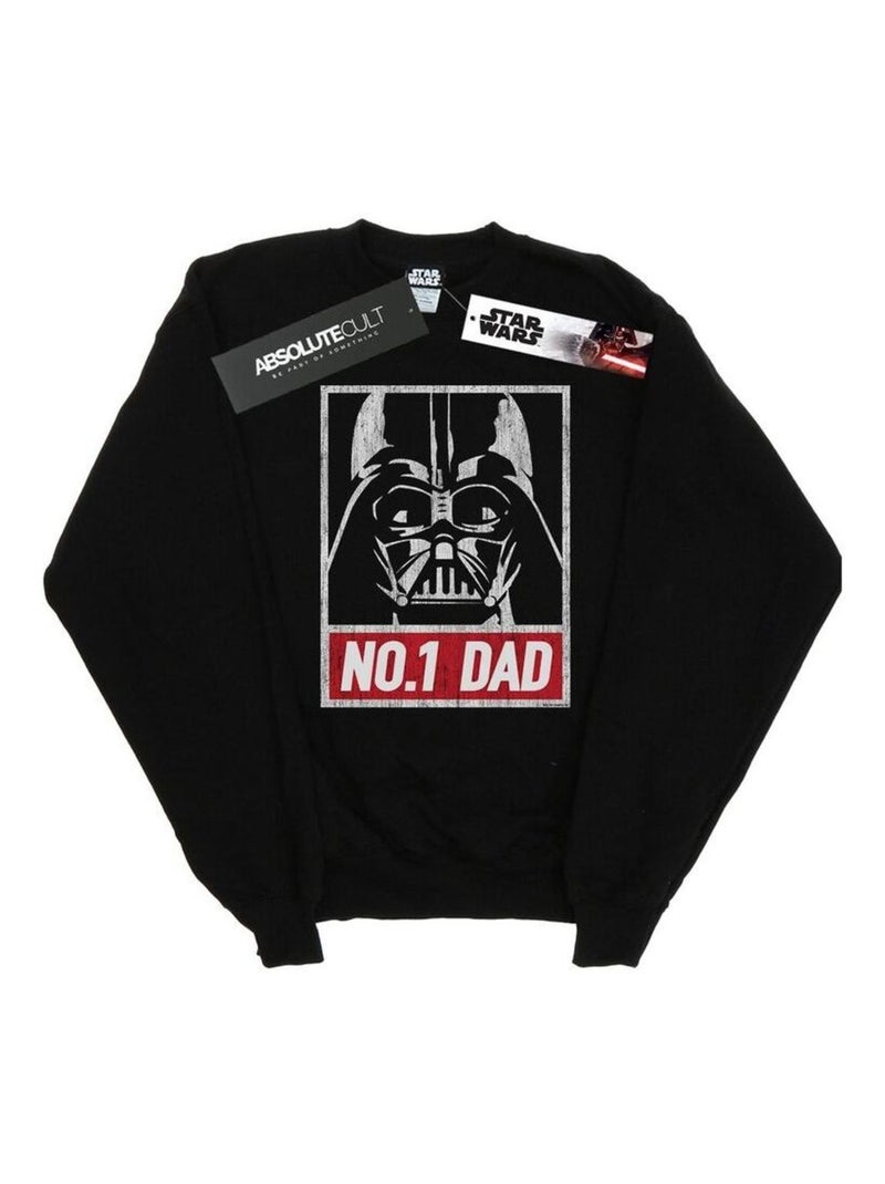 Star Wars - Sweat NUMBER ONE DAD Noir - Kiabi