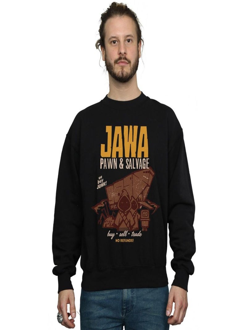 Star Wars - Sweat PAWN AND SALVAGE Noir - Kiabi