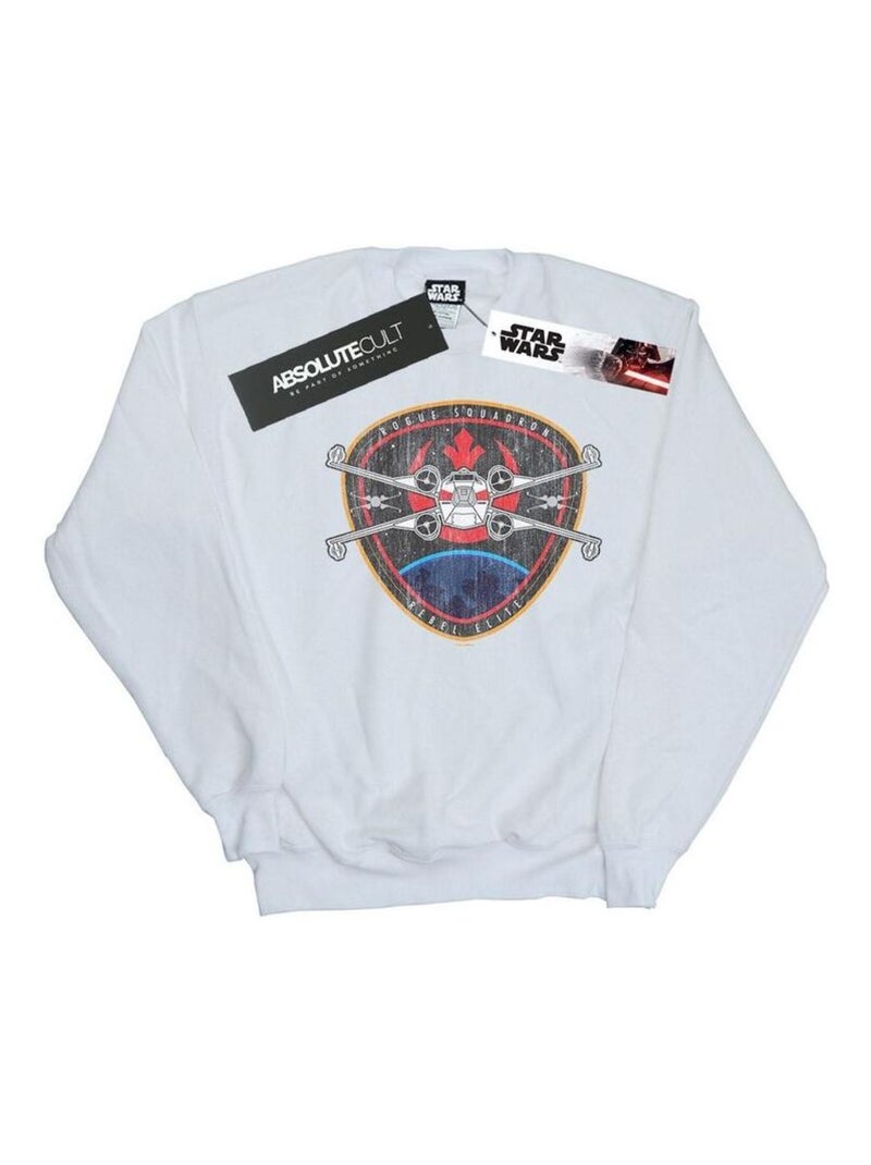 Star Wars - Sweat REBEL ELITE Blanc - Kiabi