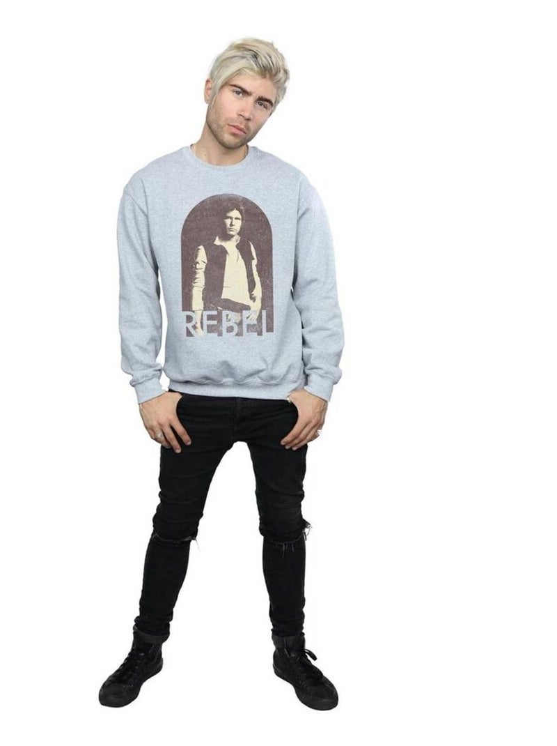 Star Wars - Sweat REBEL Gris chiné - Kiabi