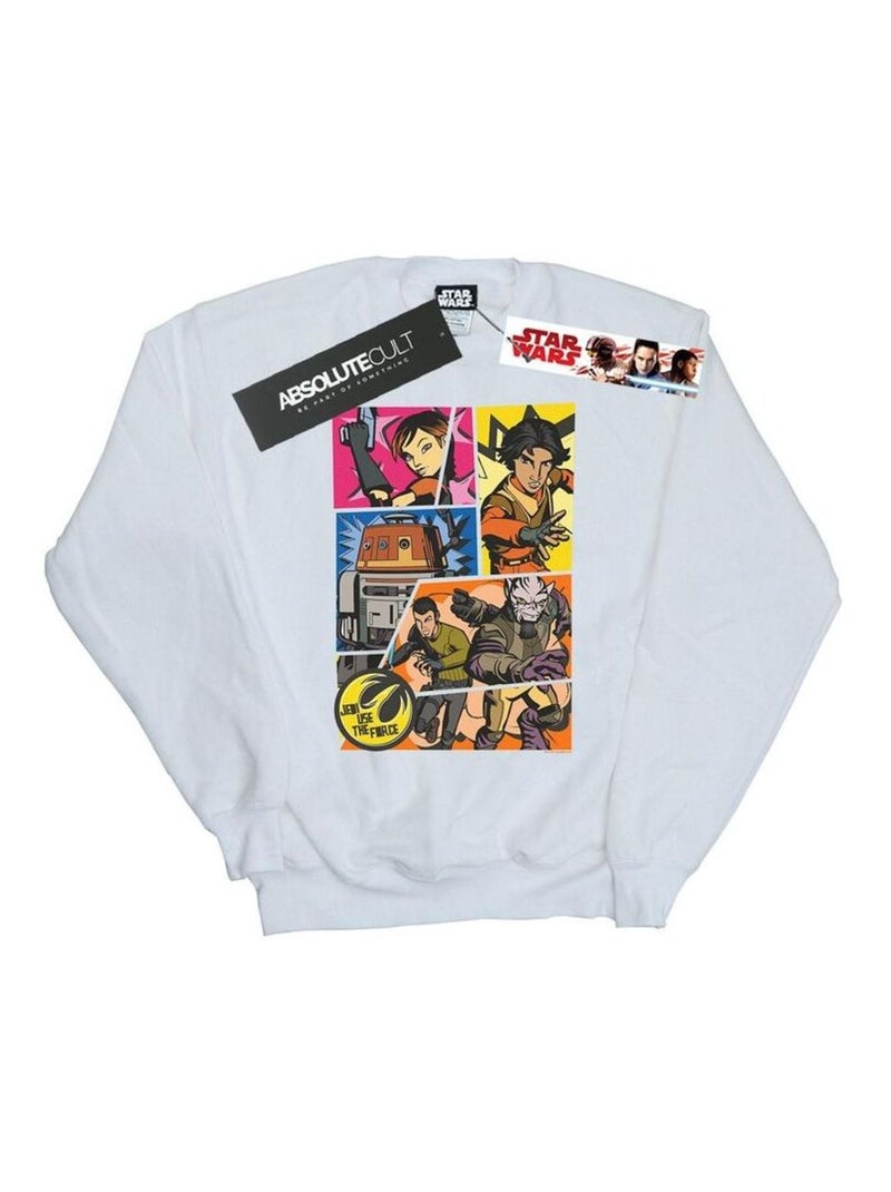 Star Wars - Sweat REBELS Blanc - Kiabi