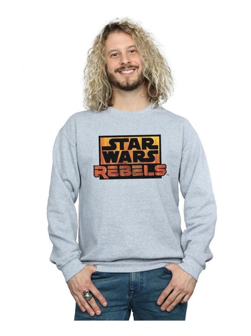 Star Wars - Sweat REBELS Gris chiné - Kiabi