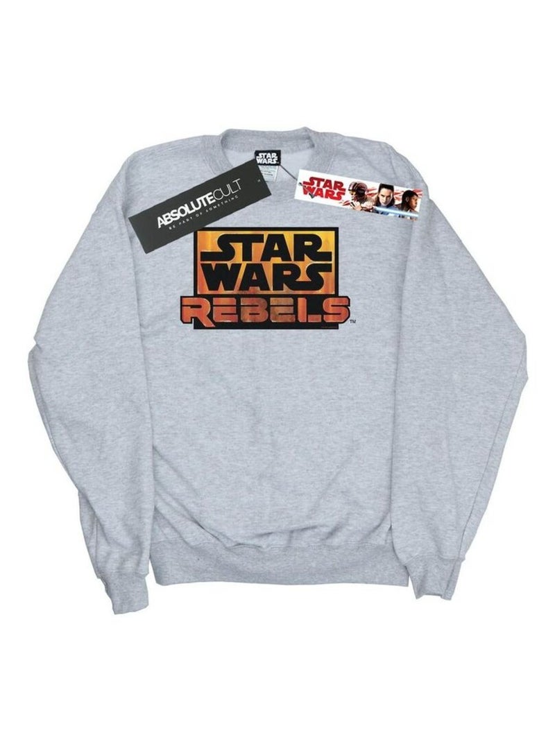 Star Wars - Sweat REBELS Gris chiné - Kiabi