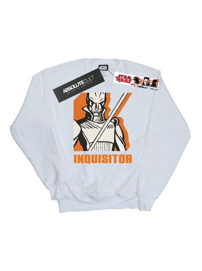Star Wars - Sweat REBELS INQUISITOR Blanc - Kiabi