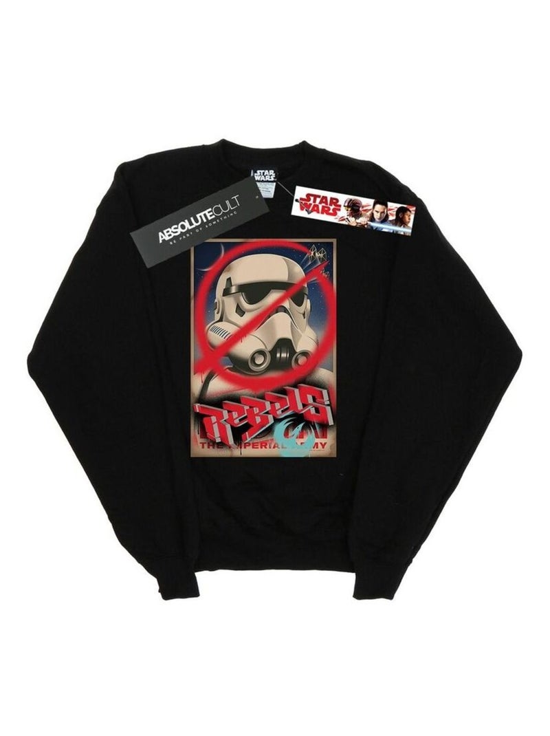 Star Wars - Sweat REBELS Noir - Kiabi