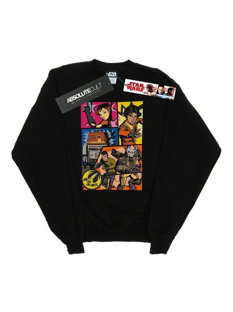 Star Wars - Sweat REBELS Noir - Kiabi
