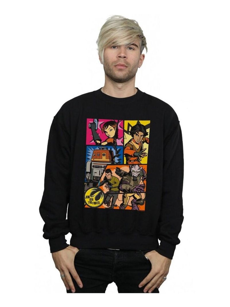 Star Wars - Sweat REBELS Noir - Kiabi