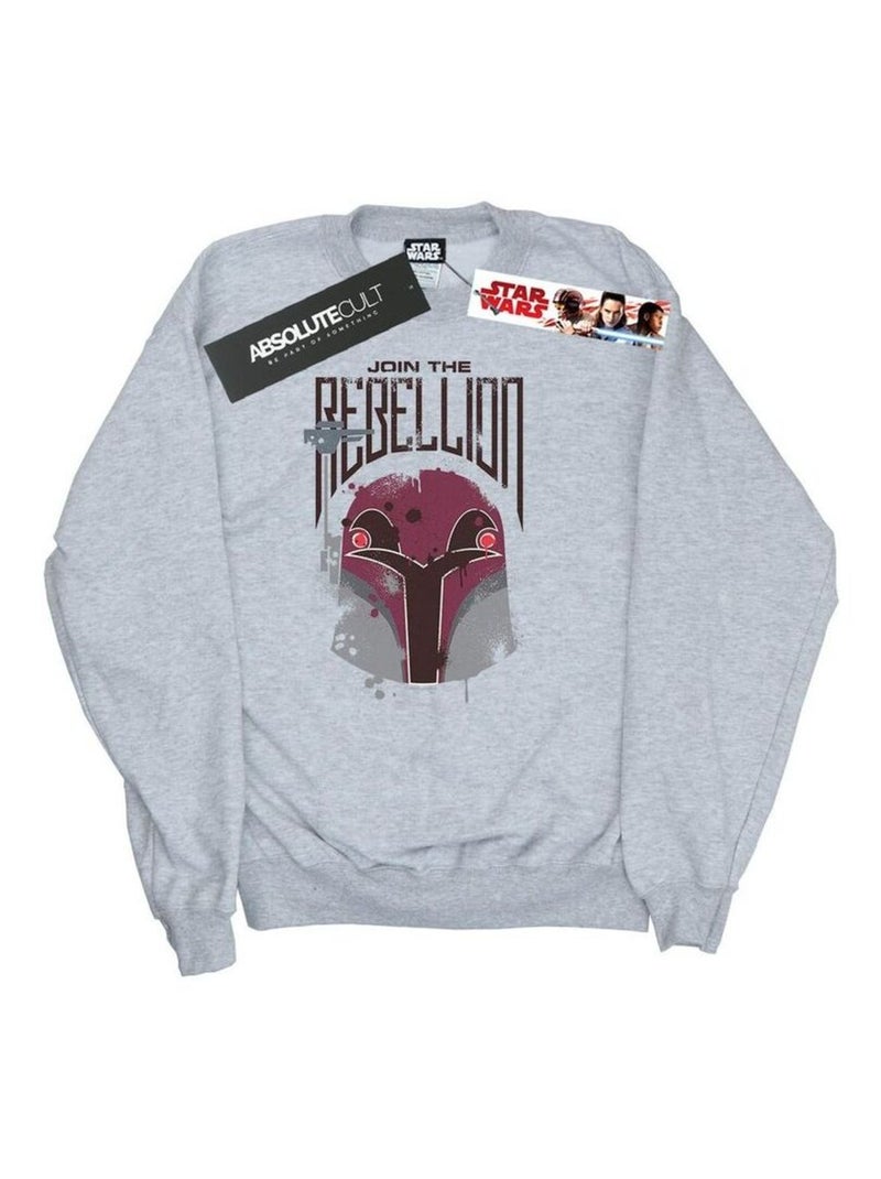Star Wars - Sweat REBELS REBELLION Gris chiné - Kiabi