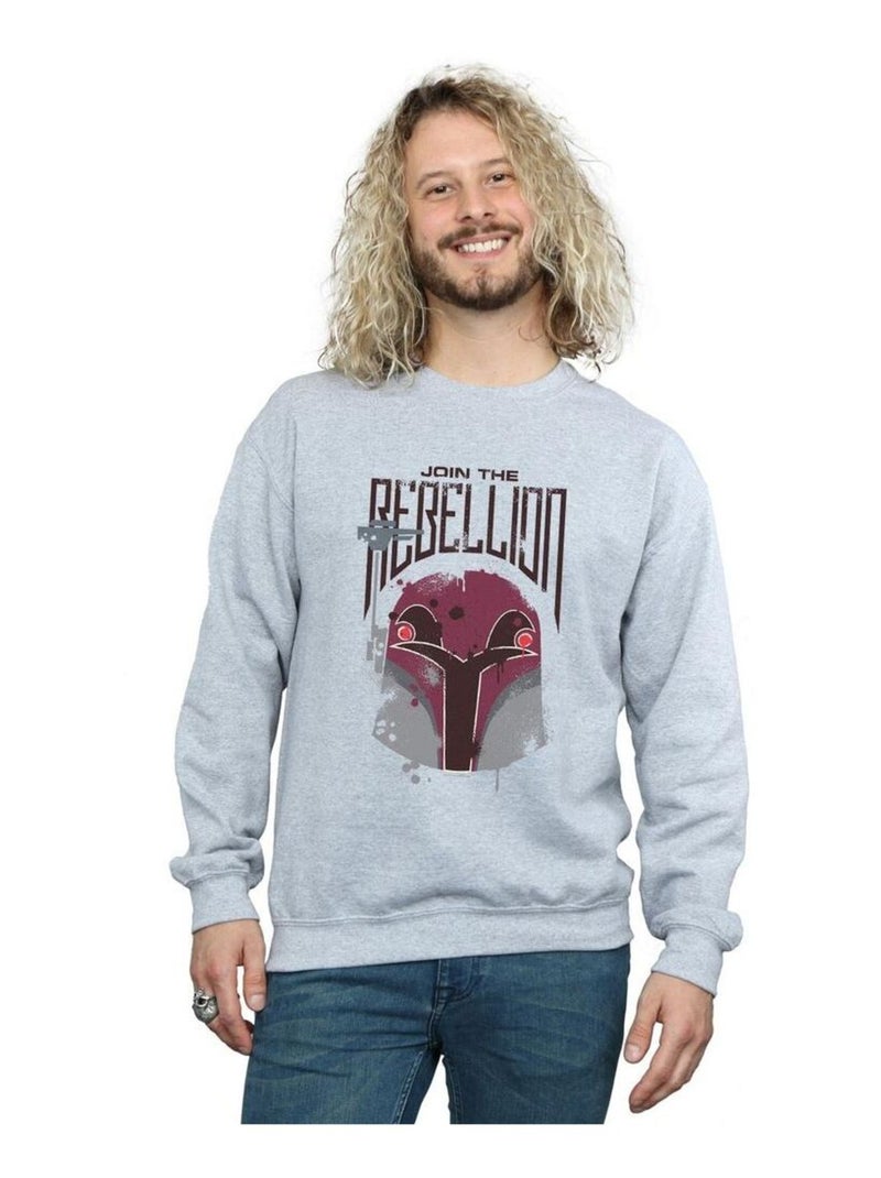 Star Wars - Sweat REBELS REBELLION Gris chiné - Kiabi