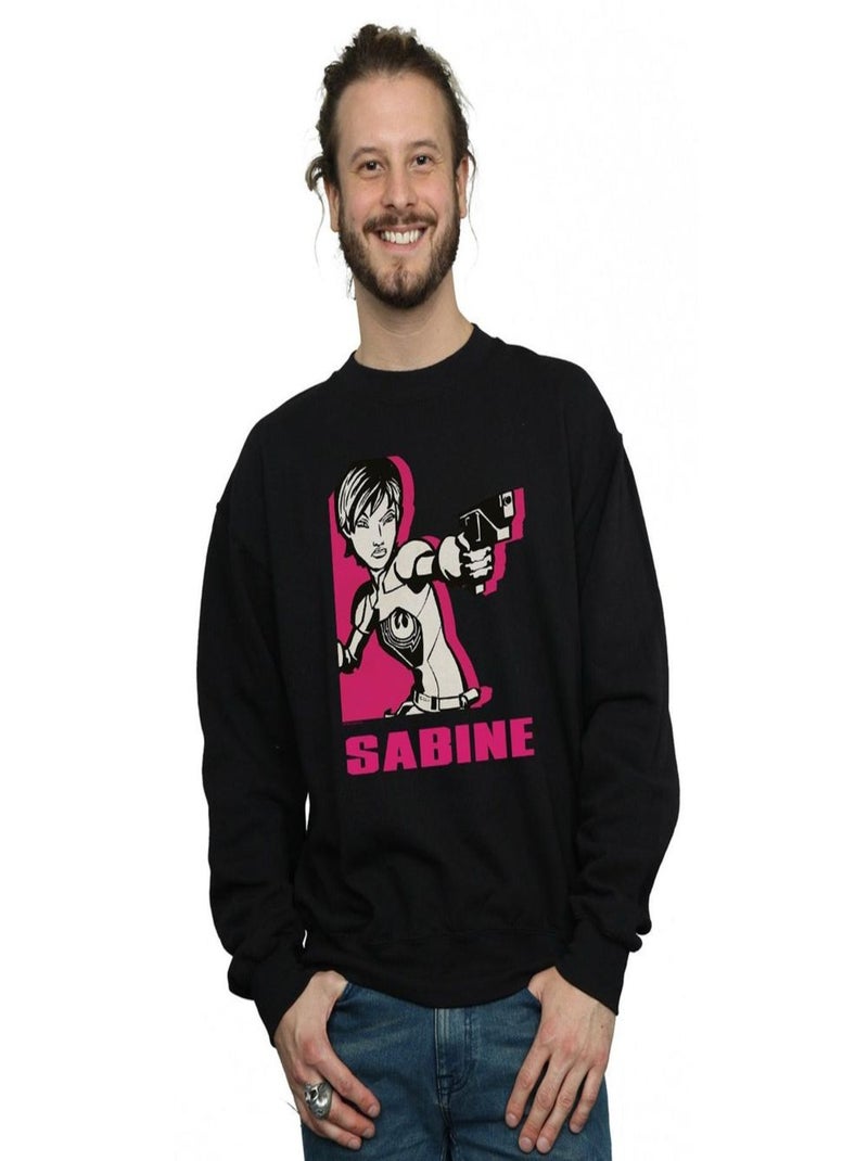 Star Wars - Sweat REBELS SABINE Noir - Kiabi