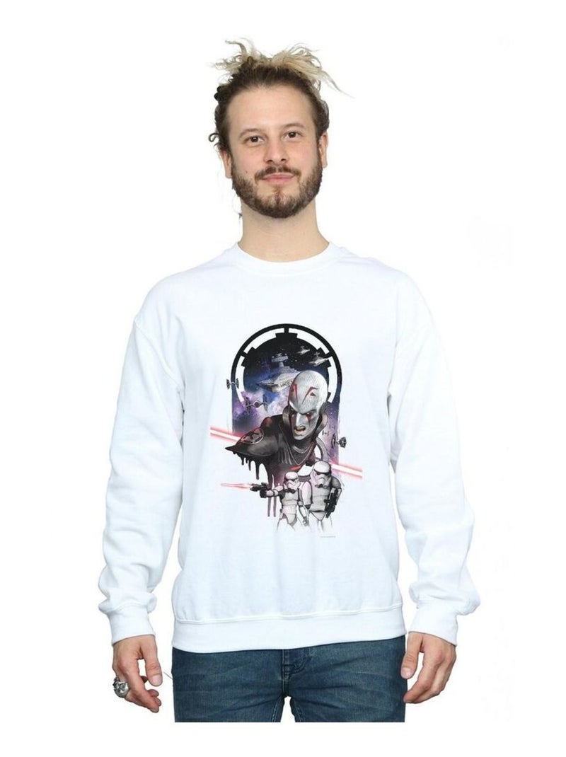 Star Wars - Sweat REBELS THE GRAND INQUISITOR Blanc - Kiabi