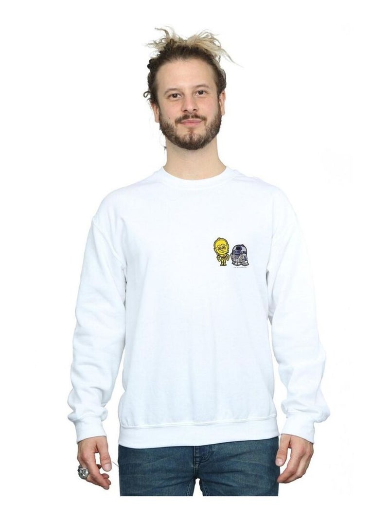 Star Wars - Sweat RESISTANCE DROIDS Blanc - Kiabi