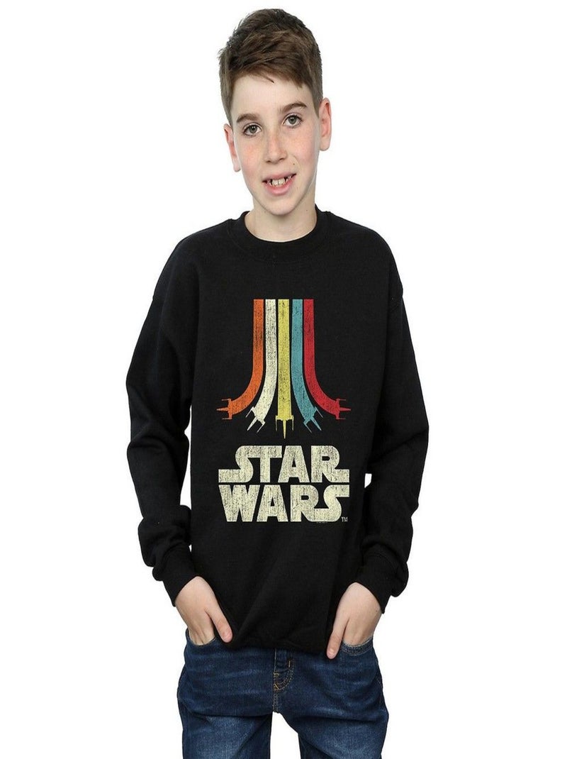 Star Wars - Sweat RETRO Noir - Kiabi