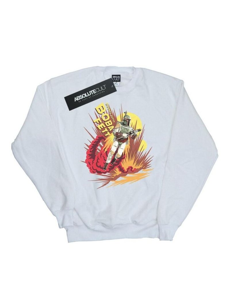 Star Wars - Sweat ROCKET POWERED Blanc - Kiabi