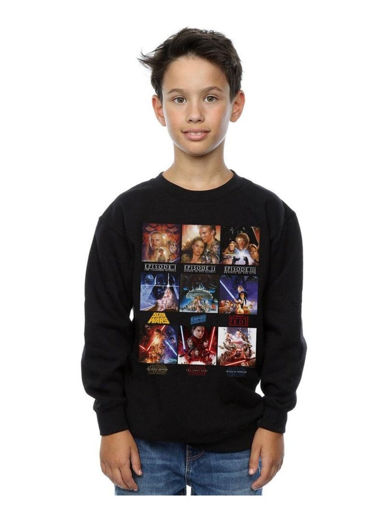 Star Wars - Sweat SAGA Noir - Kiabi