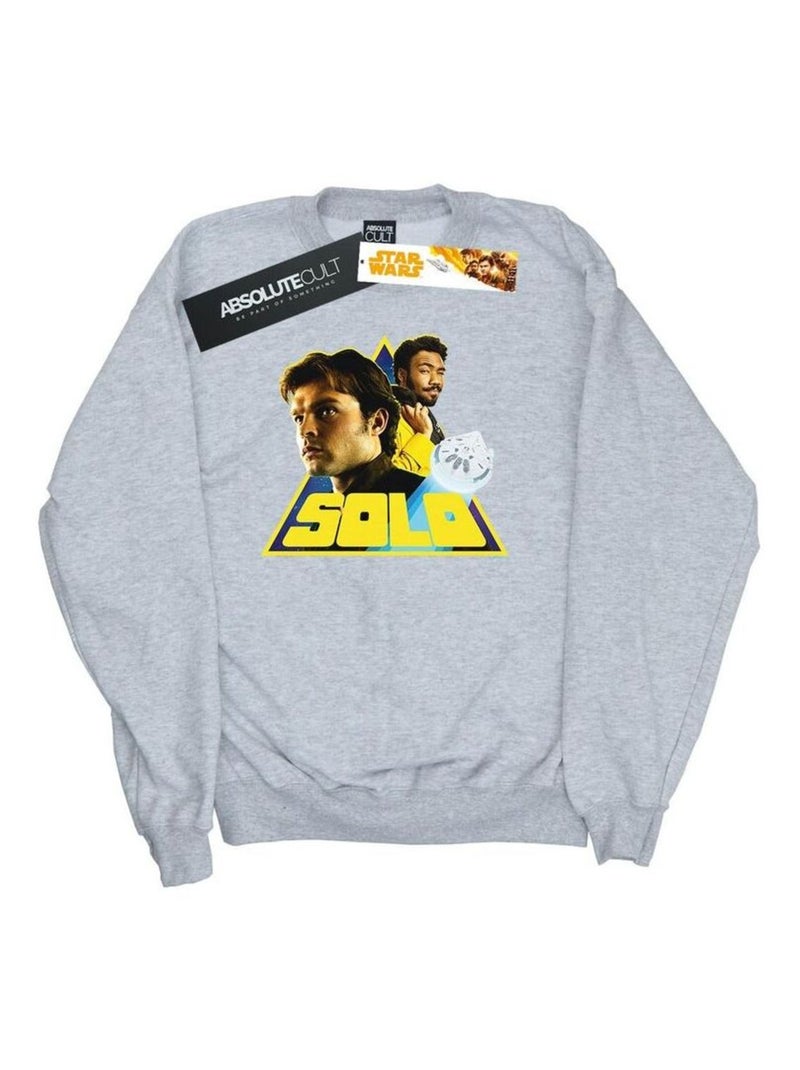 Star Wars - Sweat SOLO Gris chiné - Kiabi