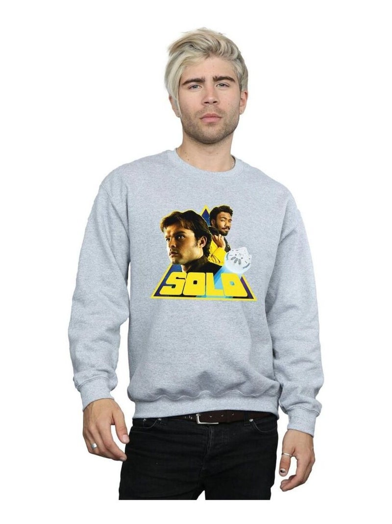 Star Wars - Sweat SOLO Gris chiné - Kiabi