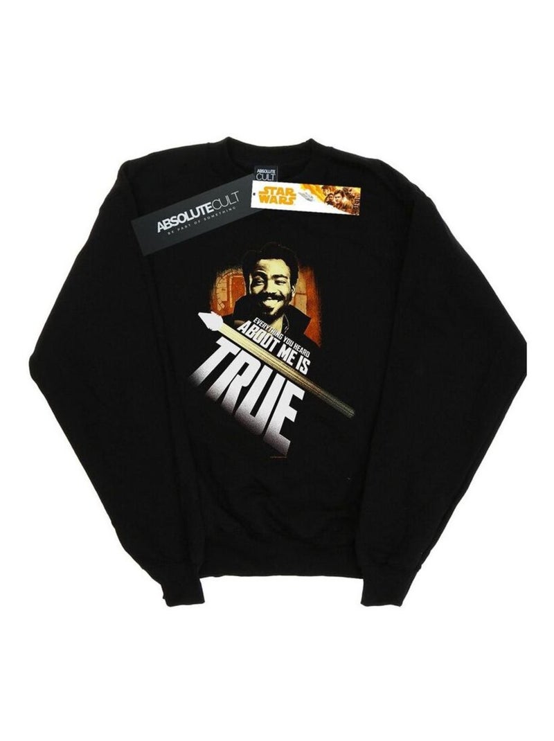 Star Wars - Sweat SOLO TRUE Noir - Kiabi