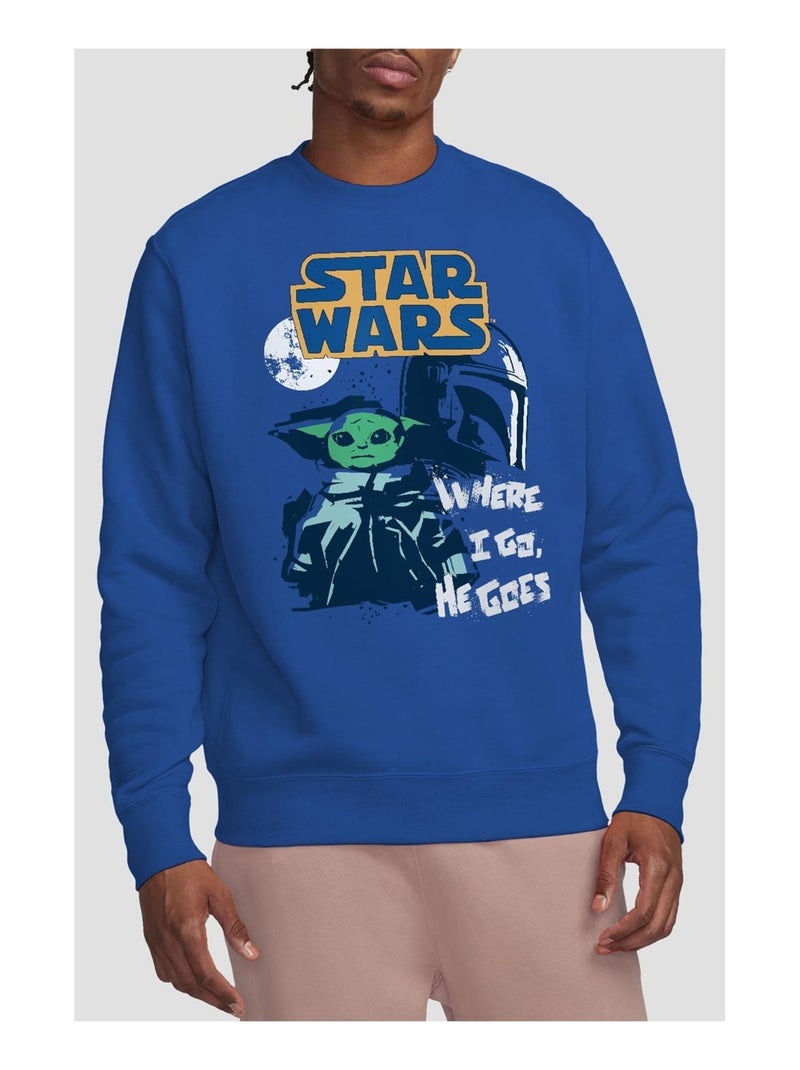 Star Wars - Sweat SWIPE Bleu roi - Kiabi