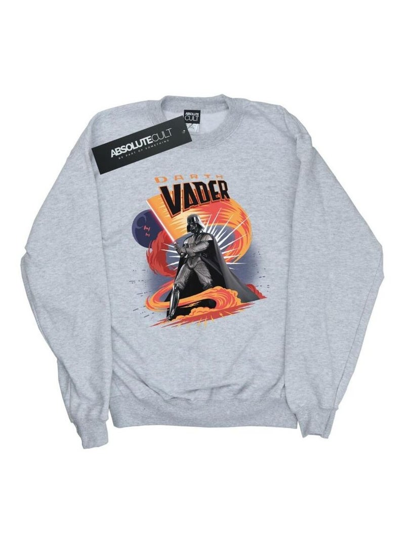 Star Wars - Sweat SWIRLING FURY Gris chiné - Kiabi