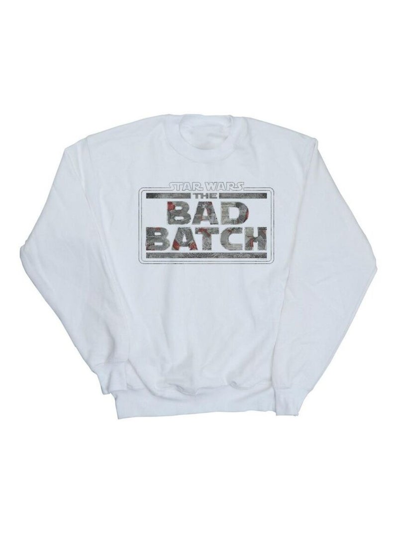 Star Wars - Sweat THE BAD BATCH Blanc - Kiabi