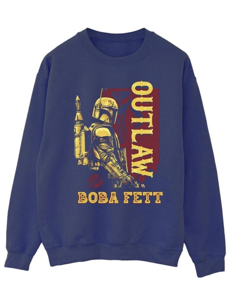 Star Wars - Sweat THE BOOK OF BOBA FETT Bleu marine - Kiabi
