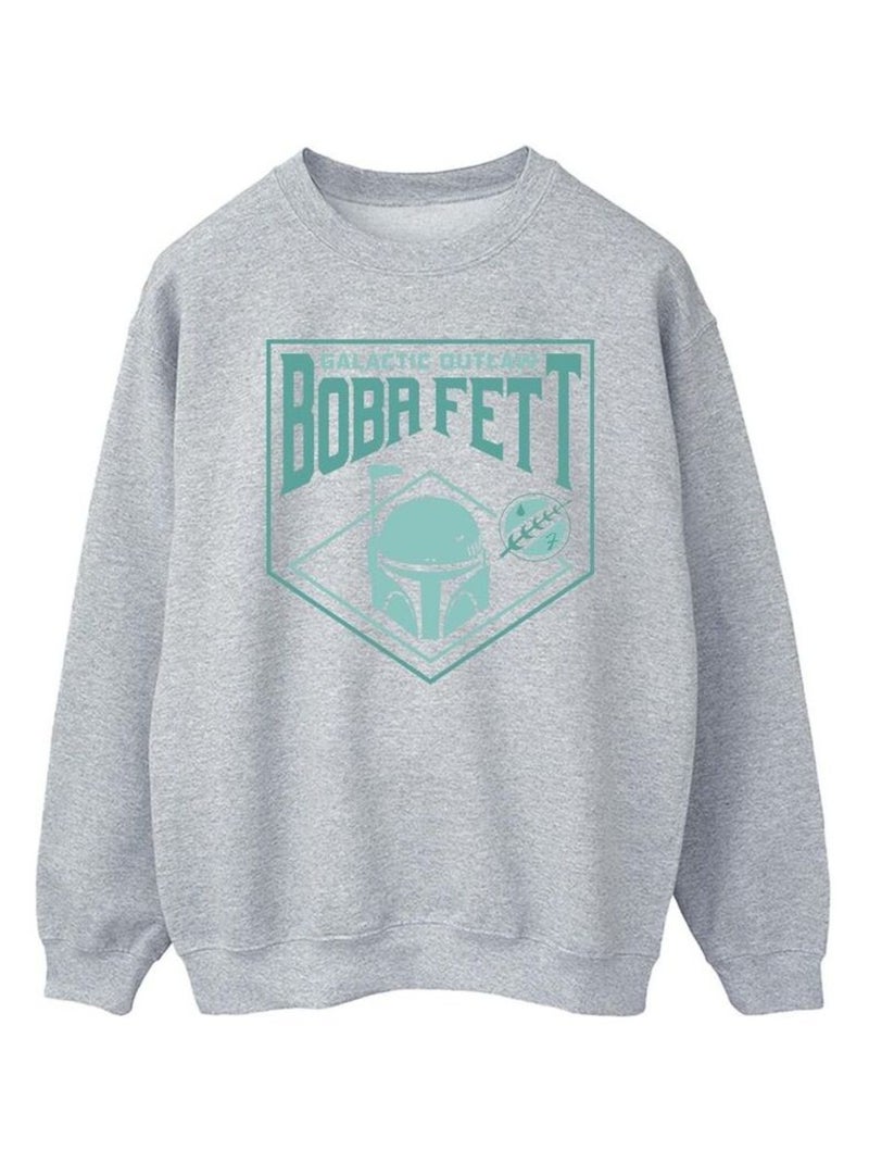 Star Wars - Sweat THE BOOK OF BOBA FETT GALACTIC Gris chiné - Kiabi