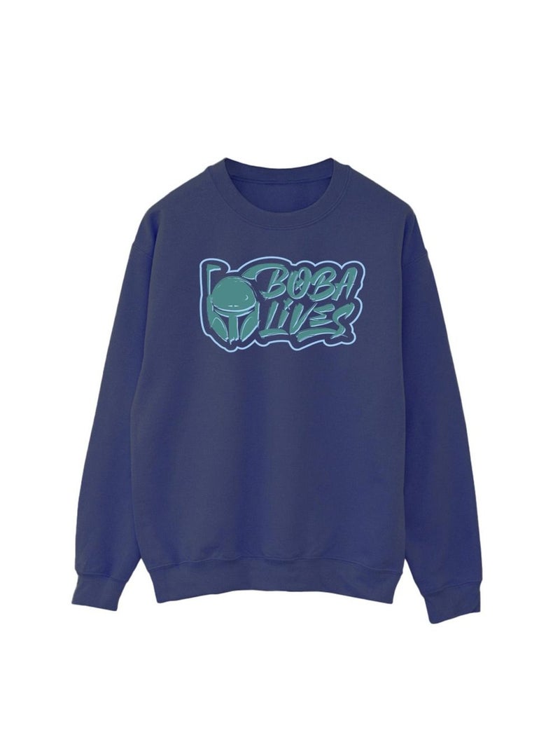 Star Wars - Sweat THE BOOK OF BOBA FETT LIVES Bleu marine - Kiabi