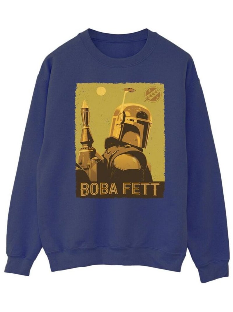 Star Wars - Sweat THE BOOK OF BOBA FETT PLANETARY STARE Bleu marine - Kiabi