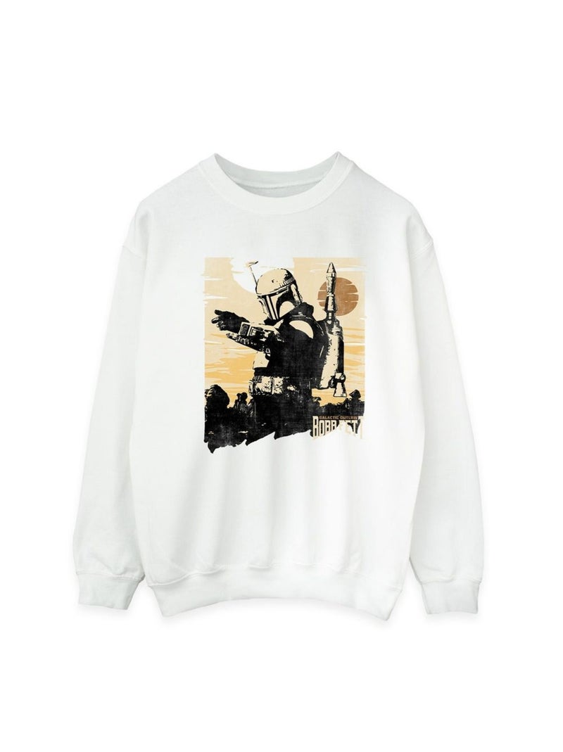 Star Wars - Sweat THE BOOK OF BOBA FETT POINTS Blanc - Kiabi